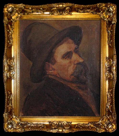 framed  Theo van Doesburg Portrait of Christian Leibbrandt., ta009-2